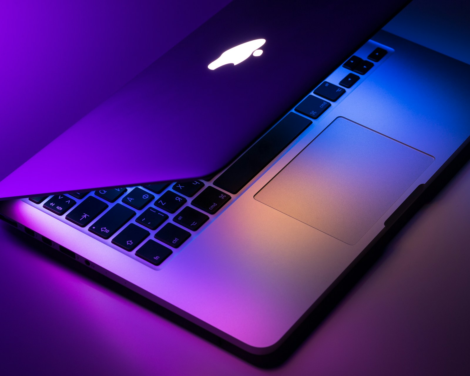Laptop on a desk in natural light