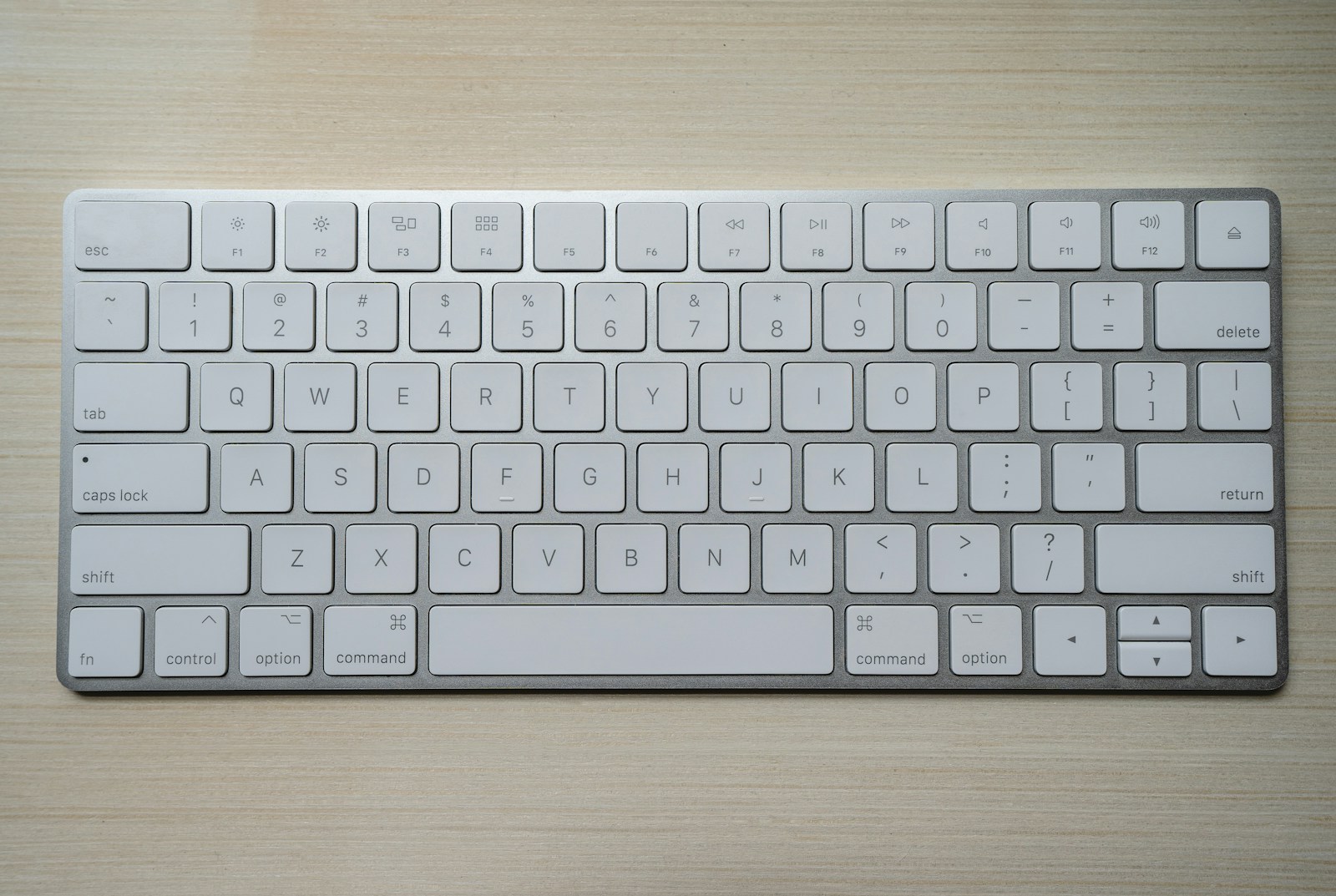 Computer keyboard on a desk