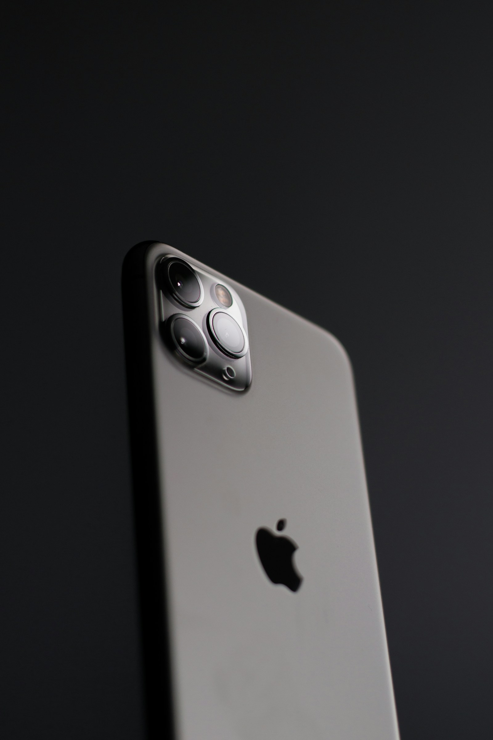 Smartphone resting on a tabletop